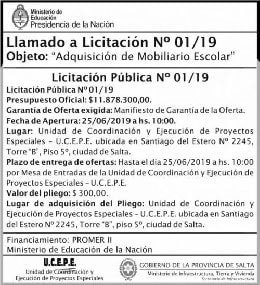 publicar licitacion